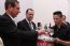 Vice-presidente da Tap Air Portugal, Luis da Gama Mor e presidente da ABAV Nacional, Antonio Azevedo, durante o lanamento da carta de novos vinhos da TAP.